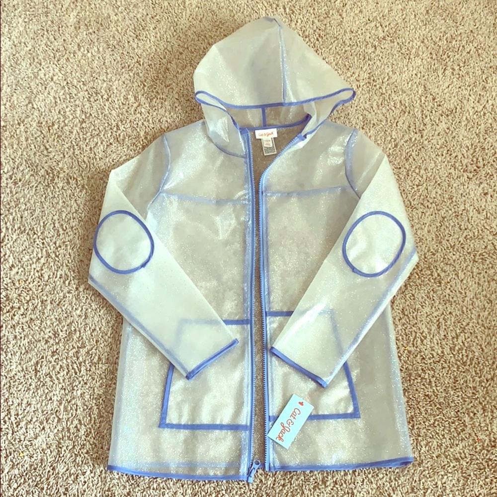 Cat and Jack Raincoat girls L 10/12